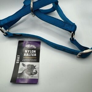 Blue & Black Nylon Goat Harness